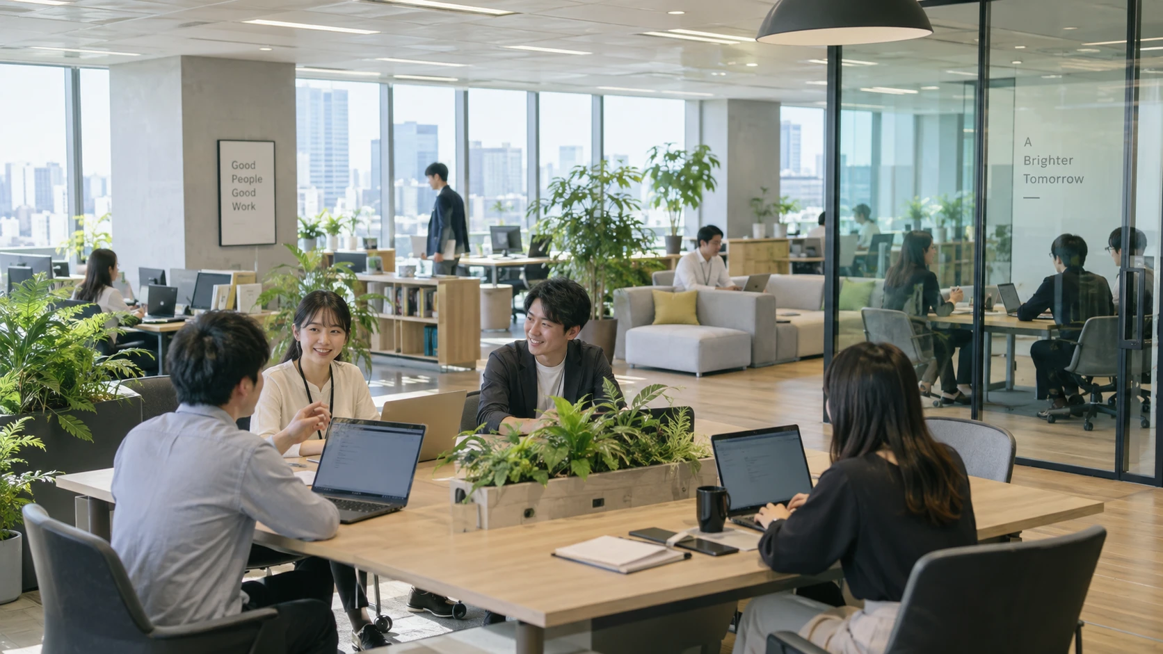 開放的なオフィス